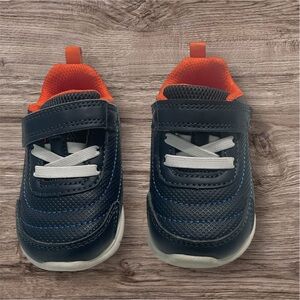 Carter's Blue and Orange Sneakers with Elastic Laces